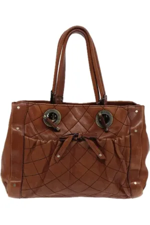 Bally Pre-owned, Dames, Bruin, ONE Size, Leer, Tweedehands leren schoudertassen