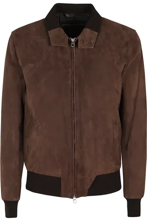 STEWART Jassen, Heren, Bruin, L, Wol, Suede Drowne Kledingstuk Wolk