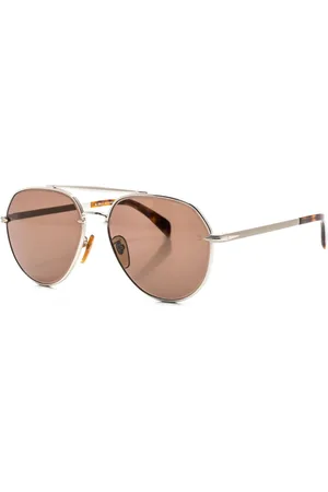DB EYEWEAR BY DAVID BECKHAM Accessoires, Heren, Grijs, ONE Size, Aviator Metal Zonnebril