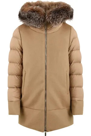 MOORER Jassen, Dames, Bruin, S, Bruine Jas Fresia-Le V0942 Model