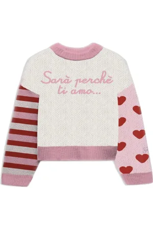 MC2 SAINT BARTH Truien, Dames, Roze, M, Dames Pullover Liefde