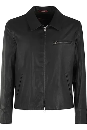 STEWART Jassen, Heren, Zwart, L, Geitenleren Jas Samuele Model