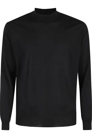 FILIPPO DE LAURENTIIS Truien, Heren, Zwart, M, Wol, Merino Wollen Trui