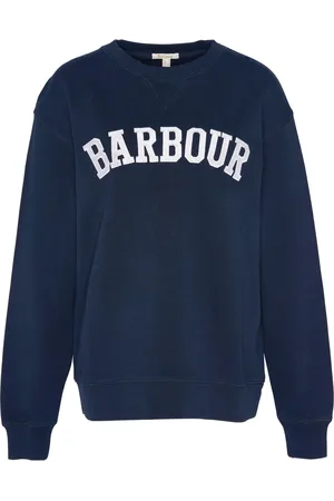Barbour Sweatshirts & Hoodies, Dames, Blauw, M, Vintage Varsity Sweatshirt