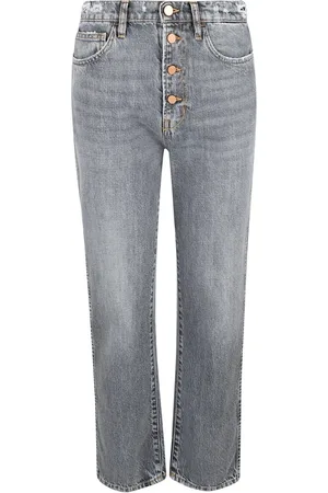 3x1 Jeans, Dames, Grijs, W26, Katoen, Grijze Katoenen Jeans Made in Italy