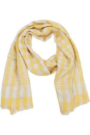 Faliero Sarti Accessoires, Dames, Geel, ONE Size, Polyester, Luxe Modal Polyester Sjaal Collectie