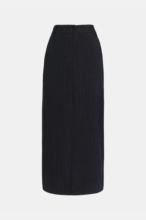 Essentiel Antwerp Rokken, Dames, Zwart, 2Xs, Polyester, Midi Lengte Glossary 1 Rok
