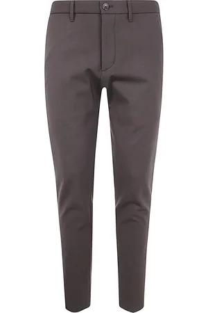 Nine In The Morning Broeken, Heren, Bruin, L, Wol, Slim Chocolade Chino Broek