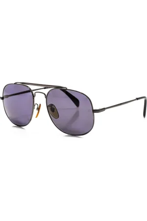 DB EYEWEAR BY DAVID BECKHAM Accessoires, Heren, Zwart, ONE Size, Vierkante Metalen Zonnebril 7004S