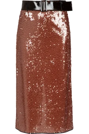 ALYSI Rokken, Dames, Bruin, M, Gonna D Stijlvolle Rok