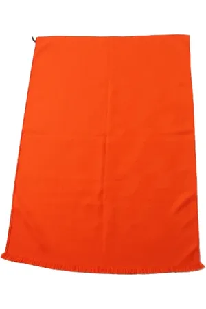 Hermès Pre-owned, Dames, Oranje, ONE Size, Pre-owned Fabric scarves
