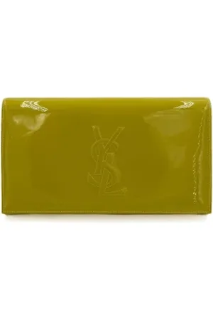 Saint Laurent Pre-owned, Dames, Geel, ONE Size, Leer, Pre-owned Leather clutches