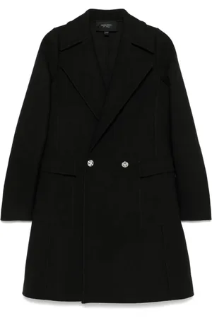 Giambattista Valli Mantels, Dames, Zwart, S, Polyester, Zwarte Jas voor Vrouwen