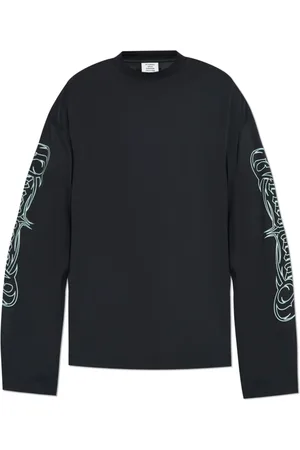 Vetements Sweatshirts & Hoodies, Heren, Blauw, M, Katoen, Lange mouwen T-shirt