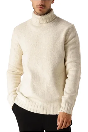 Dstrezzed Truien, Heren, Wit, S, Wol, Heren Turtleneck Sweaters & Vests