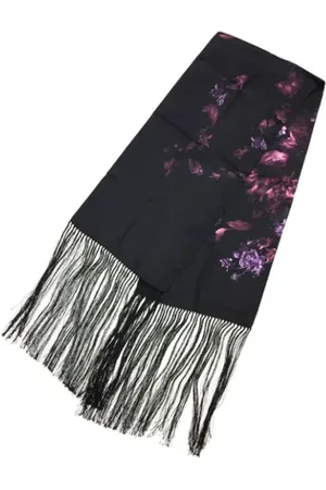 Gucci Pre-owned, Dames, Paars, ONE Size, Pre-owned Silk scarves