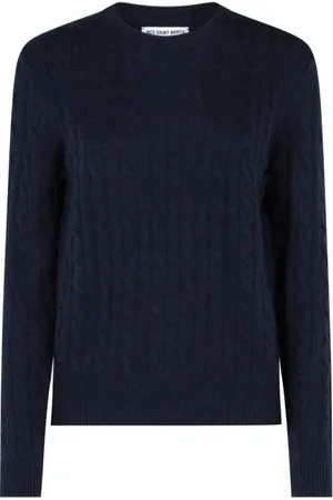 MC2 SAINT BARTH Truien, Heren, Blauw, S, Ronde hals dames pullover mix tricot