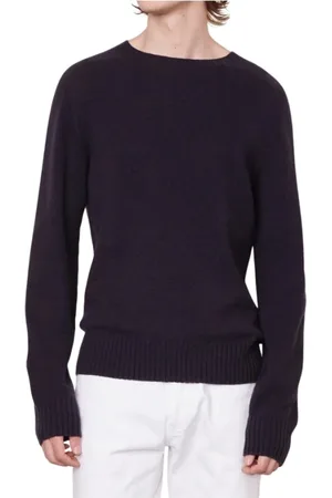 OFFICINE GENERALE Truien, Heren, Blauw, S, Ronde Hals Jersey Trui