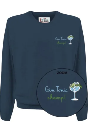 MC2 SAINT BARTH Truien, Heren, Blauw, S, Heren Pullover Gin Tonic