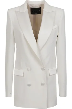 HEBE STUDIO Jassen, Dames, , M, Polyester, Polyester Jas Made in Italy