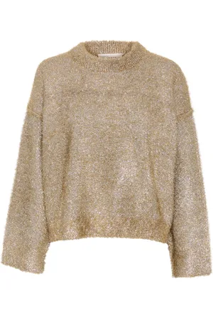 Karen by Simonsen Truien, Dames, , L, Zachte Gebreide Trui Simply Taupe