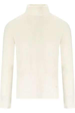 Manuel Ritz Truien, Heren, , L, Wol, Crème Turtleneck Jumper in Virgin Wool