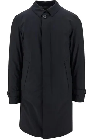 HERNO Mantels, Heren, Blauw, L, Waterdichte 7/8 herenjas met veren vulling