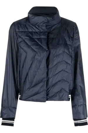 LORENA ANTONIAZZI Jassen, Dames, Blauw, L, Polyester, Blauwe Puffer & Donsjas