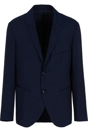 Giorgio Armani Jassen, Heren, Blauw, M, Blauwe Elegante Blazer