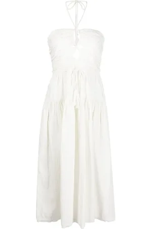 ULLA JOHNSON Kleedjes, Dames, , L, Katoen, Casual Maxi Jurk in Katoen