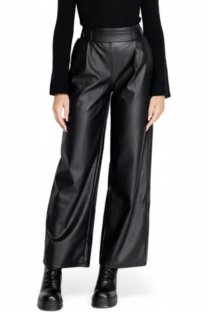 JACQUELINE DE YONG Broeken, Dames, Zwart, XS L32, Polyester, Damesbroek Herfst/Winter Collectie