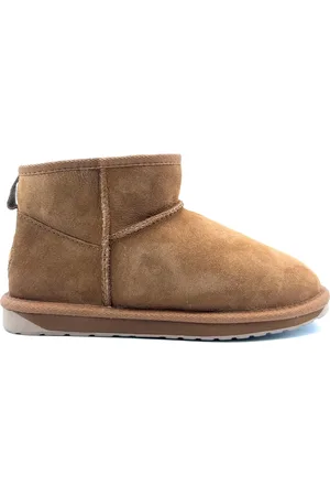 Emu Schoenen, Dames, Bruin, 39 EU, Bruine Leren Laarzen Herfst Winter Collectie