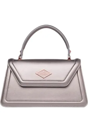 Alexander Smith Tassen, Dames, Grijs, ONE Size, Elegante trapeziumvormige tas met handvat