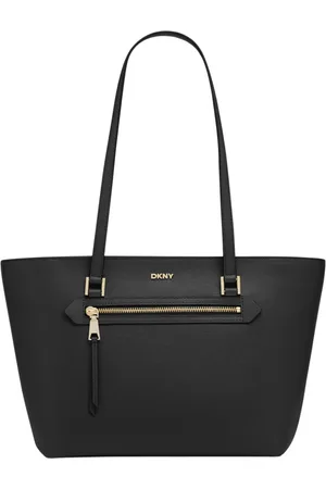 DKNY Tassen, Dames, Zwart, ONE Size, Leer, Ave Shopper Tas