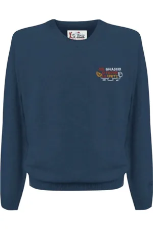 MC2 SAINT BARTH Truien, Heren, Blauw, S, Heren Pullover IJs Kleur