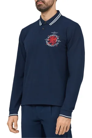 Aeronautica Militare Tops, Heren, Blauw, S, Stijlvolle Polo Shirt