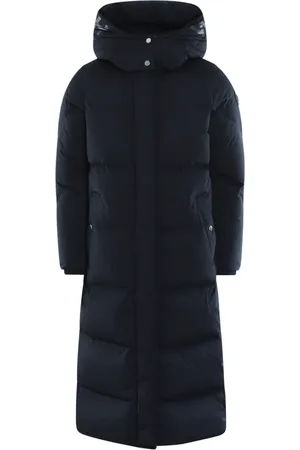 Woolrich Mantels, Dames, Blauw, S, Lange Parka Jas voor Vrouwen