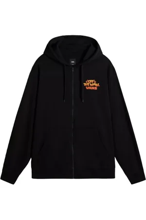 Vans Sweatshirts & Hoodies, Heren, Zwart, L, Katoen, Urban Hoodie met Rits en Logo