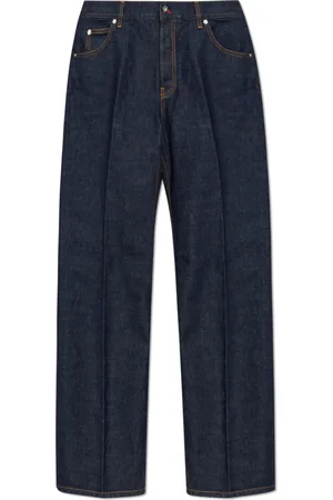 Salvatore Ferragamo Jeans, Heren, Blauw, M, Katoen, Jeans met Logo