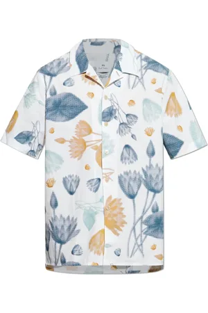 Paul Smith Overhemden, Heren, Wit, XL, Katoen, Shirt met Print