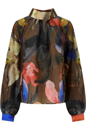 STINE GOYA Blouses & Shirts, Dames, Veelkleurig, S, Kleurrijke Bloes