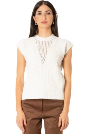 D.EXTERIOR Truien, Dames, , M, Kasjmier, Kasjmier Zijden Mouwloze Sweater Vest
