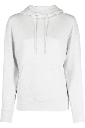 Vince Sweatshirts & Hoodies, Dames, Grijs, L, Katoen, Casual Grijze Katoenen Hoodie