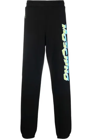 Moschino Broeken, Heren, Zwart, L, Katoen, Zwarte Casual Katoenen Broek