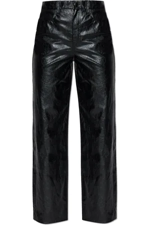 RAG&BONE Broeken, Dames, Zwart, XS, Leer, Nep-leren broek Shea