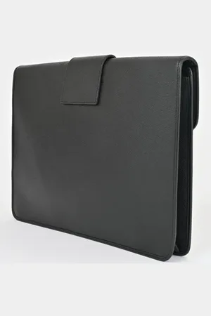 Saint Laurent Pre-owned, Dames, Zwart, ONE Size, Pre-owned Leather clutches