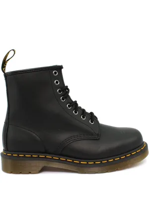 Dr. Martens Schoenen, Dames, Zwart, 39 EU, Leer, 1460 Nappa leren veterschoenen