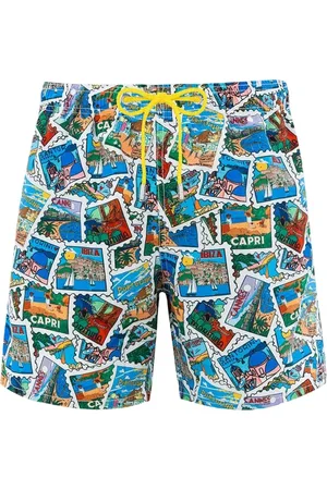 MC2 SAINT BARTH Badkleding, Heren, Veelkleurig, 4Xl, Polyester, Shorts en Boxers Polyester Samenstelling