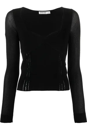Simkhai Blouses & Shirts, Dames, Zwart, XS, Elegante Zwarte Viscose Blouse
