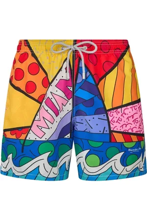 MC2 SAINT BARTH Badkleding, Heren, Veelkleurig, S, Polyester, Shorts en Boxers Polyester Samenstelling